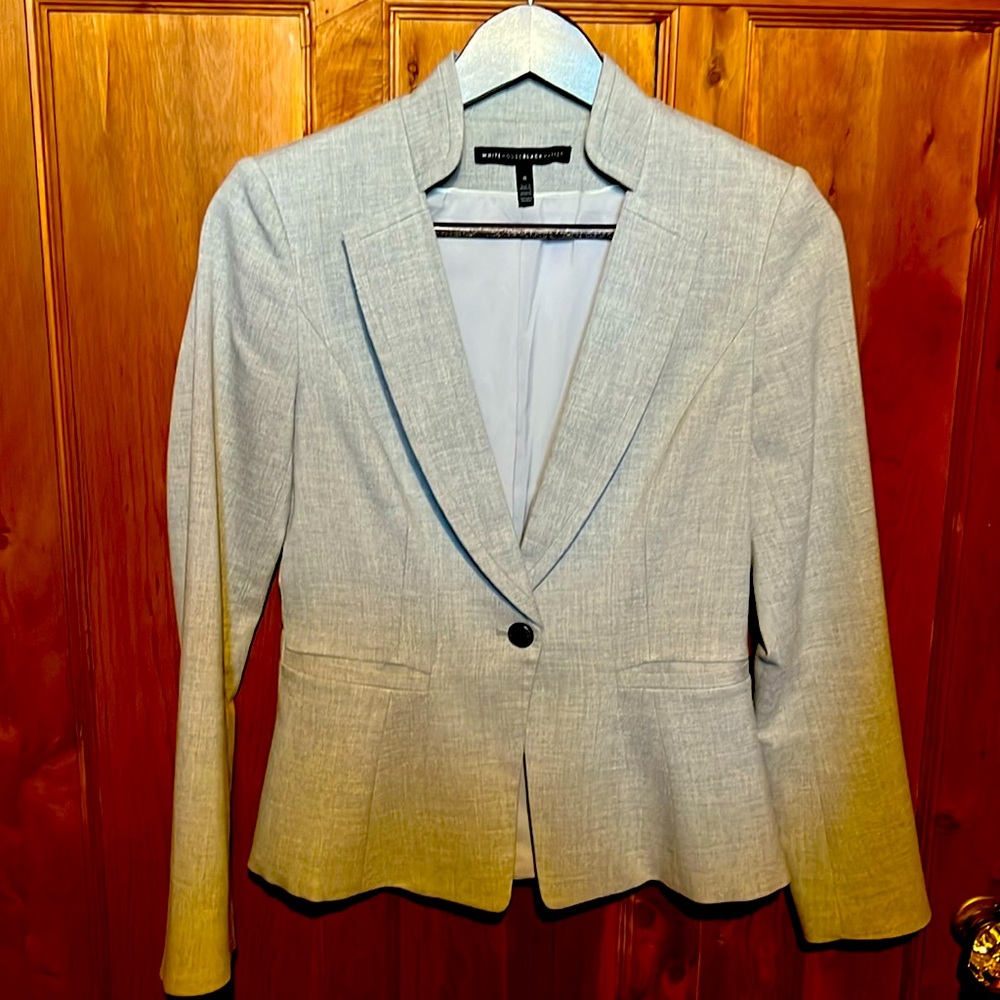 WHBM grey blazer size 0